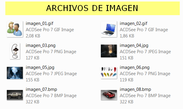 archivos de imagen