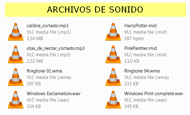 archivos de sonido