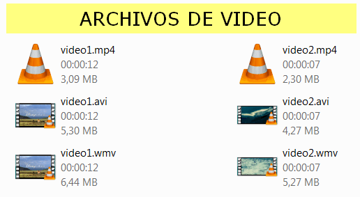 archivos de video