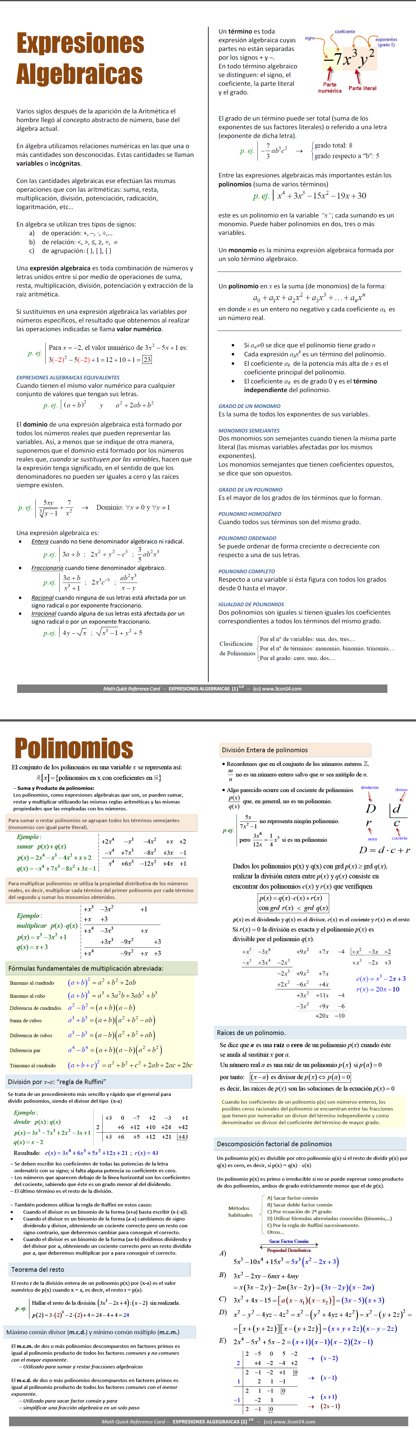 exp algebraicas